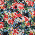 Soft Plain Dyed Rayon Floral Printed Voile Fabric